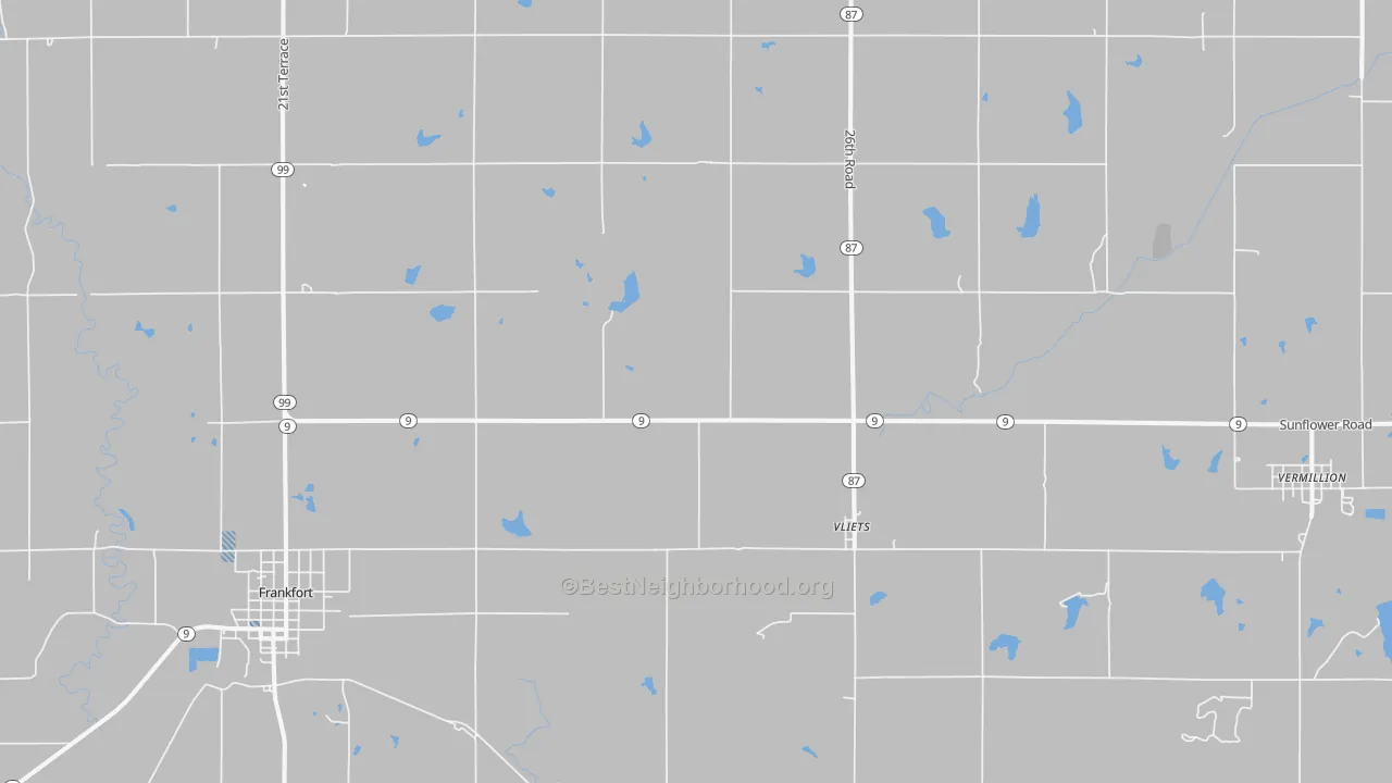 Transit Grade map of Vliets, KS