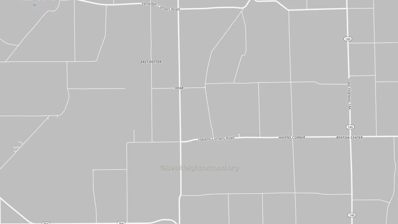 Transit Grade map of Voak, NY