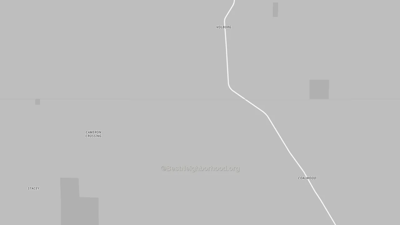 Transit Grade map of Volborg, MT