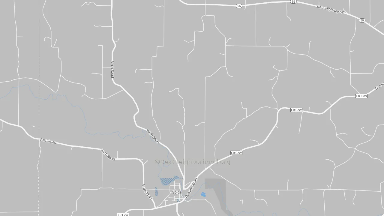 Transit Grade map of Volga, IA