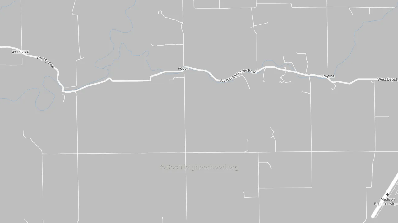 Transit Grade map of Volga, IN