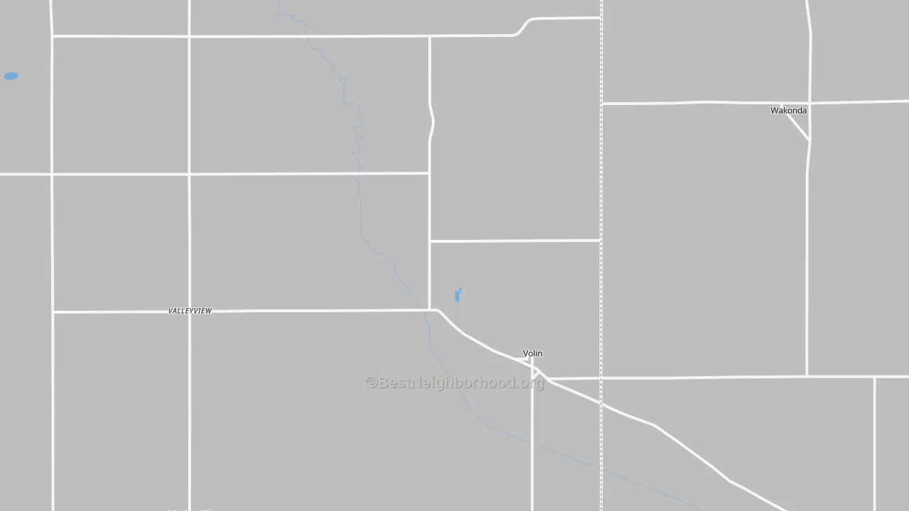 Transit Grade map of Volin, SD