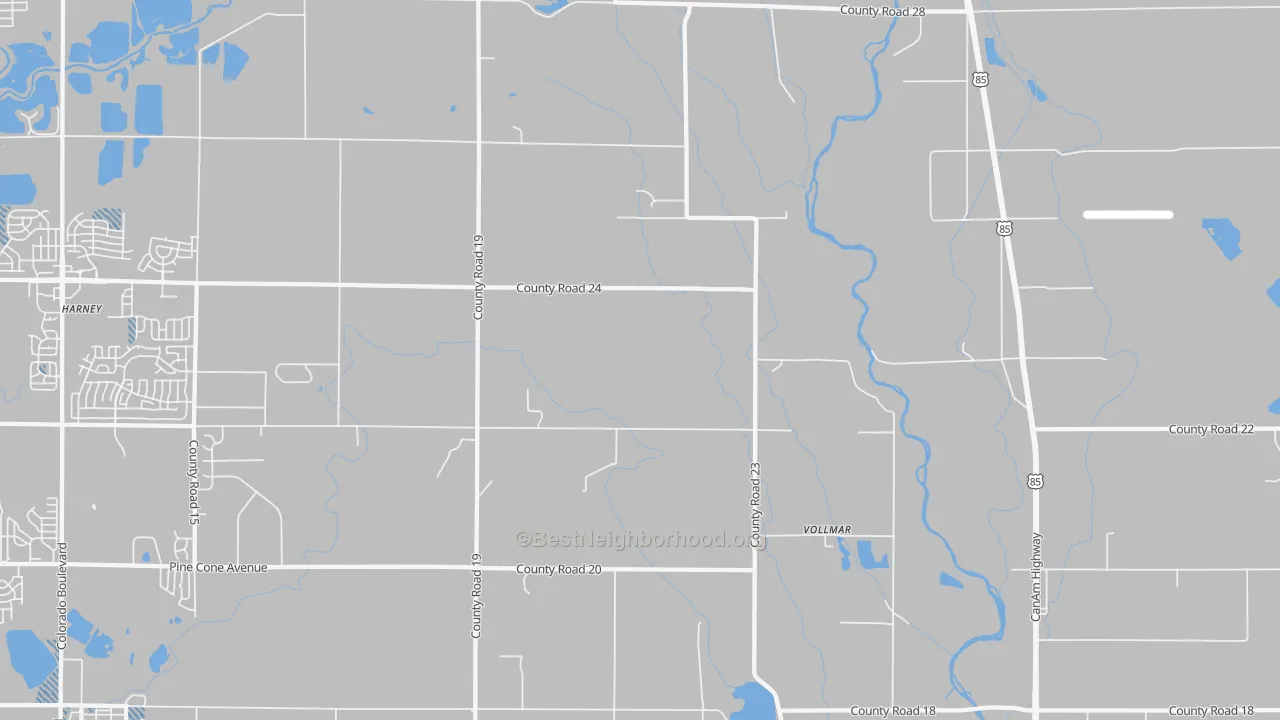Transit Grade map of Vollmar, CO