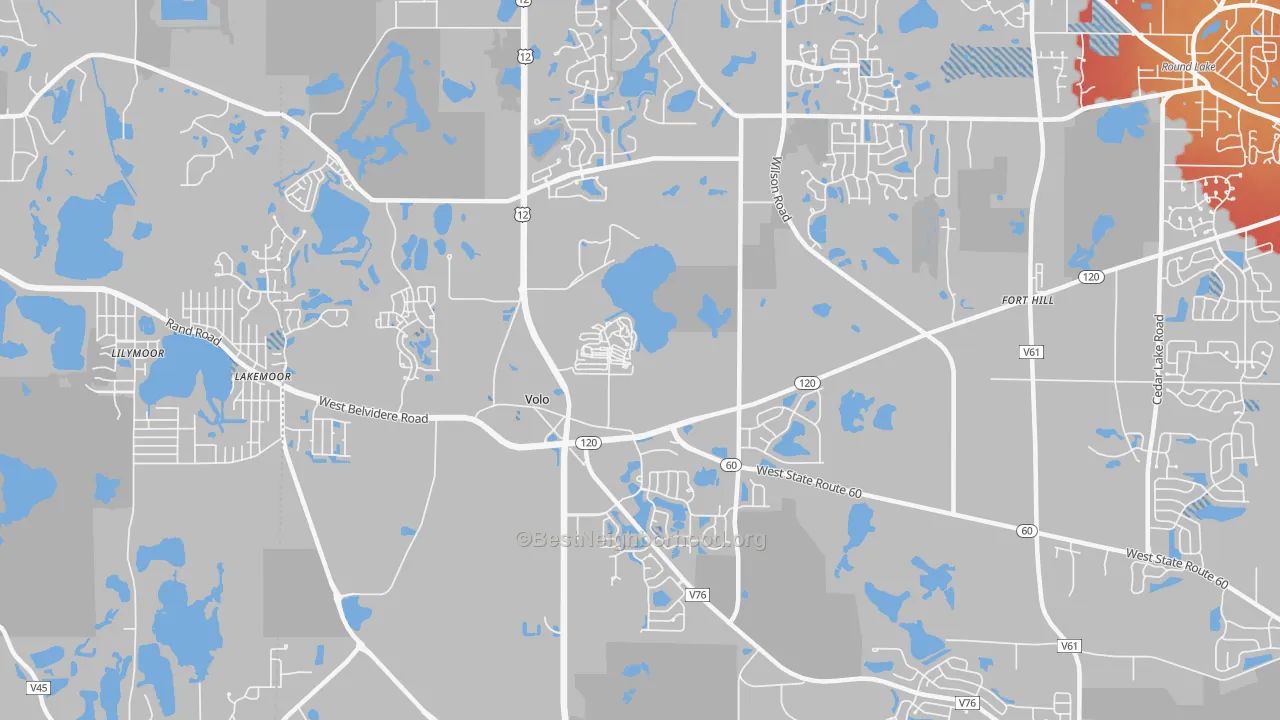 Transit Grade map of Volo, IL