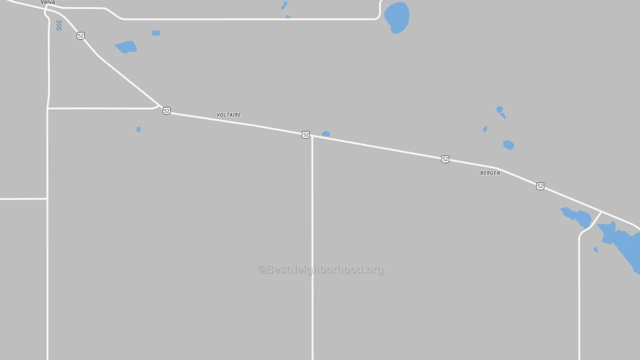 Transit Grade map of Voltaire, ND