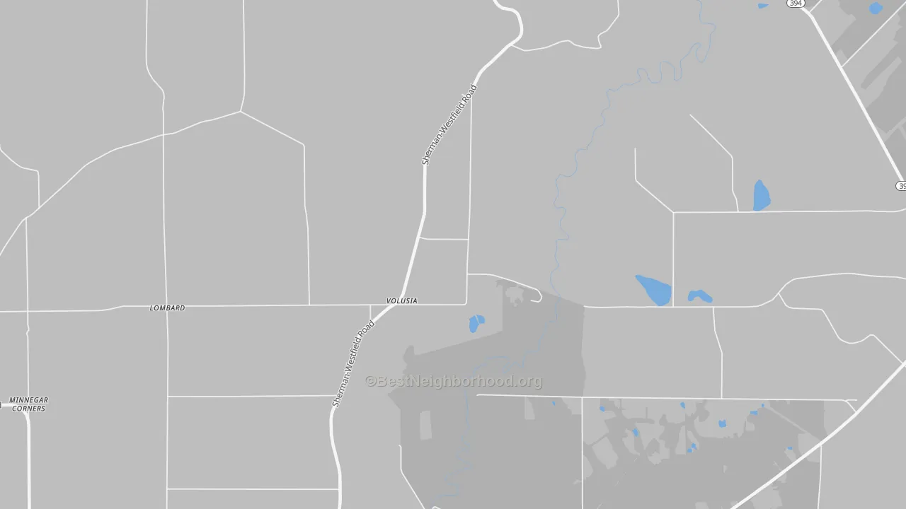 Transit Grade map of Volusia, NY