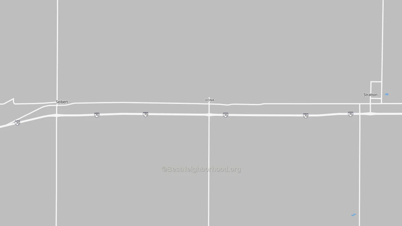 Transit Grade map of Vona, CO