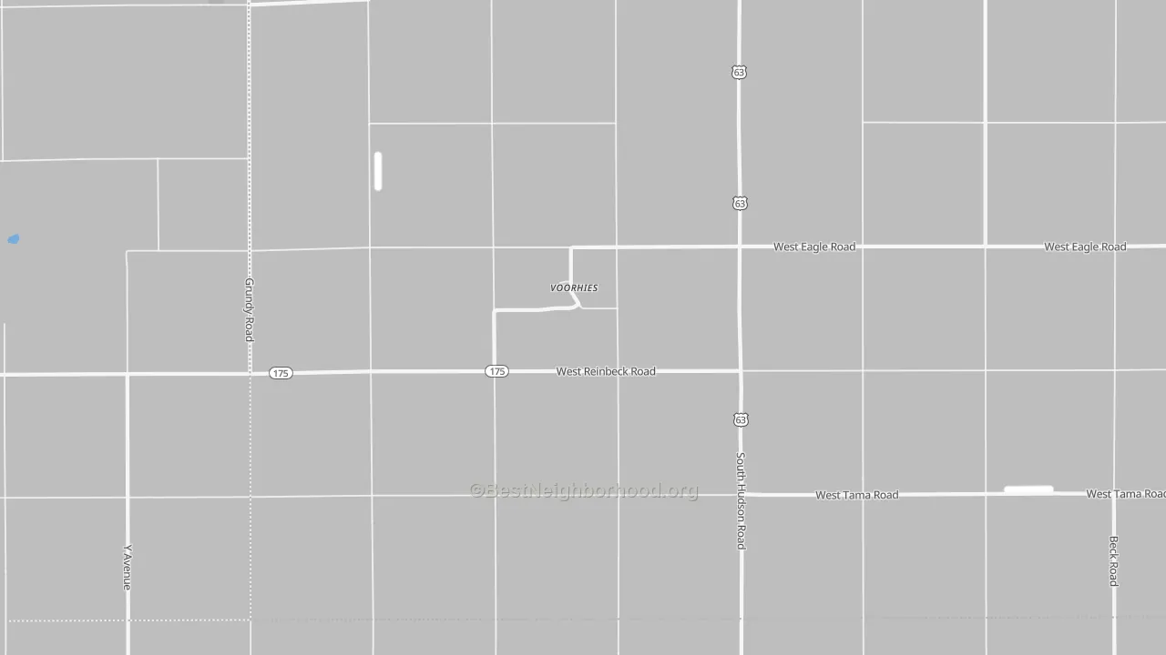 Transit Grade map of Voorhies, IA