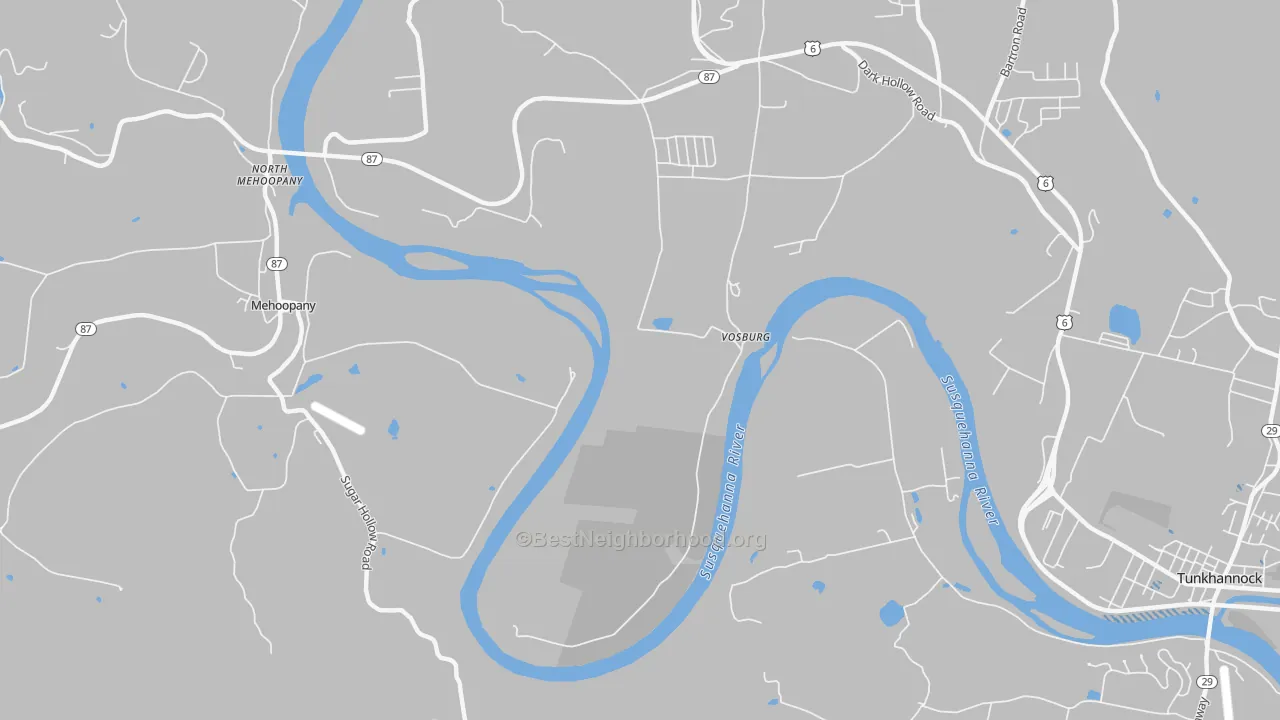 Transit Grade map of Vosburg, PA
