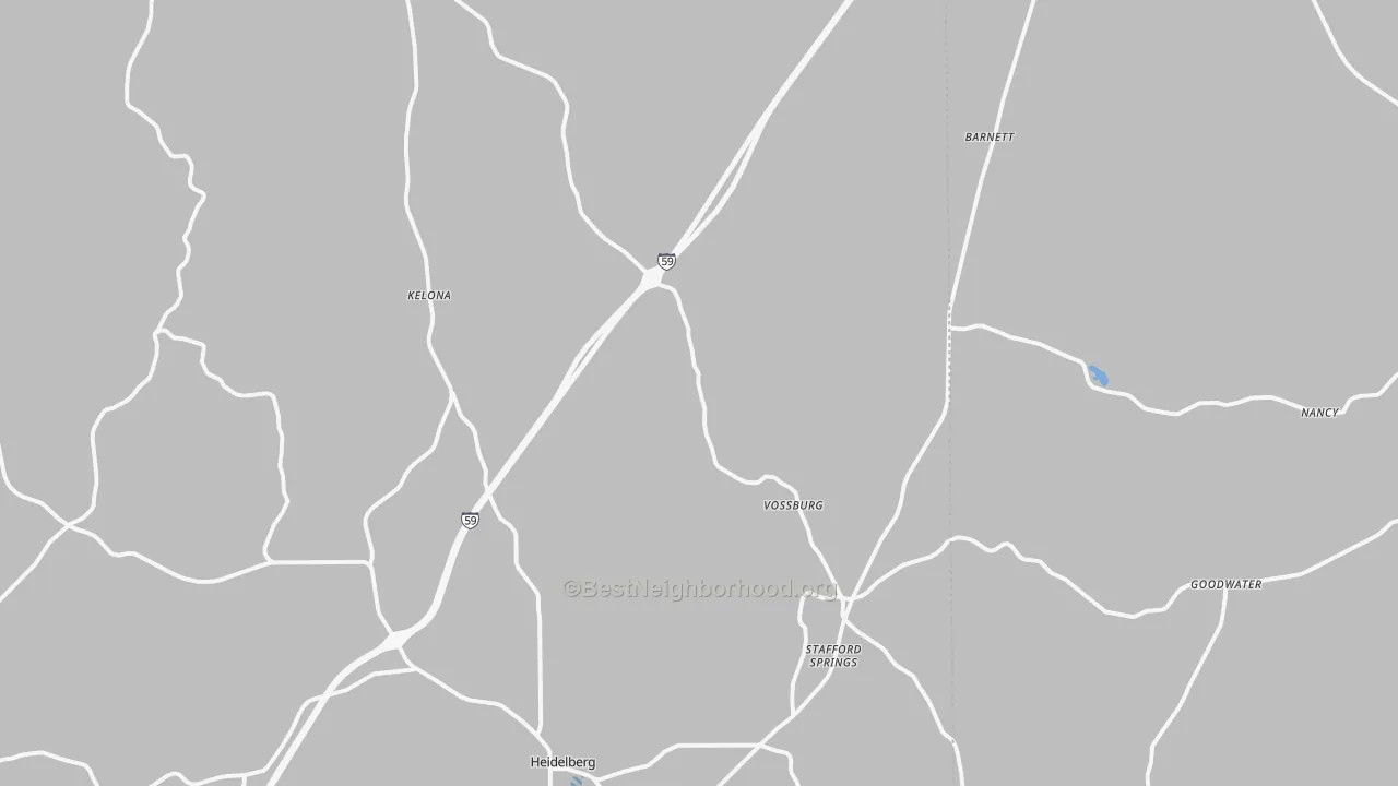 Transit Grade map of Vossburg, MS