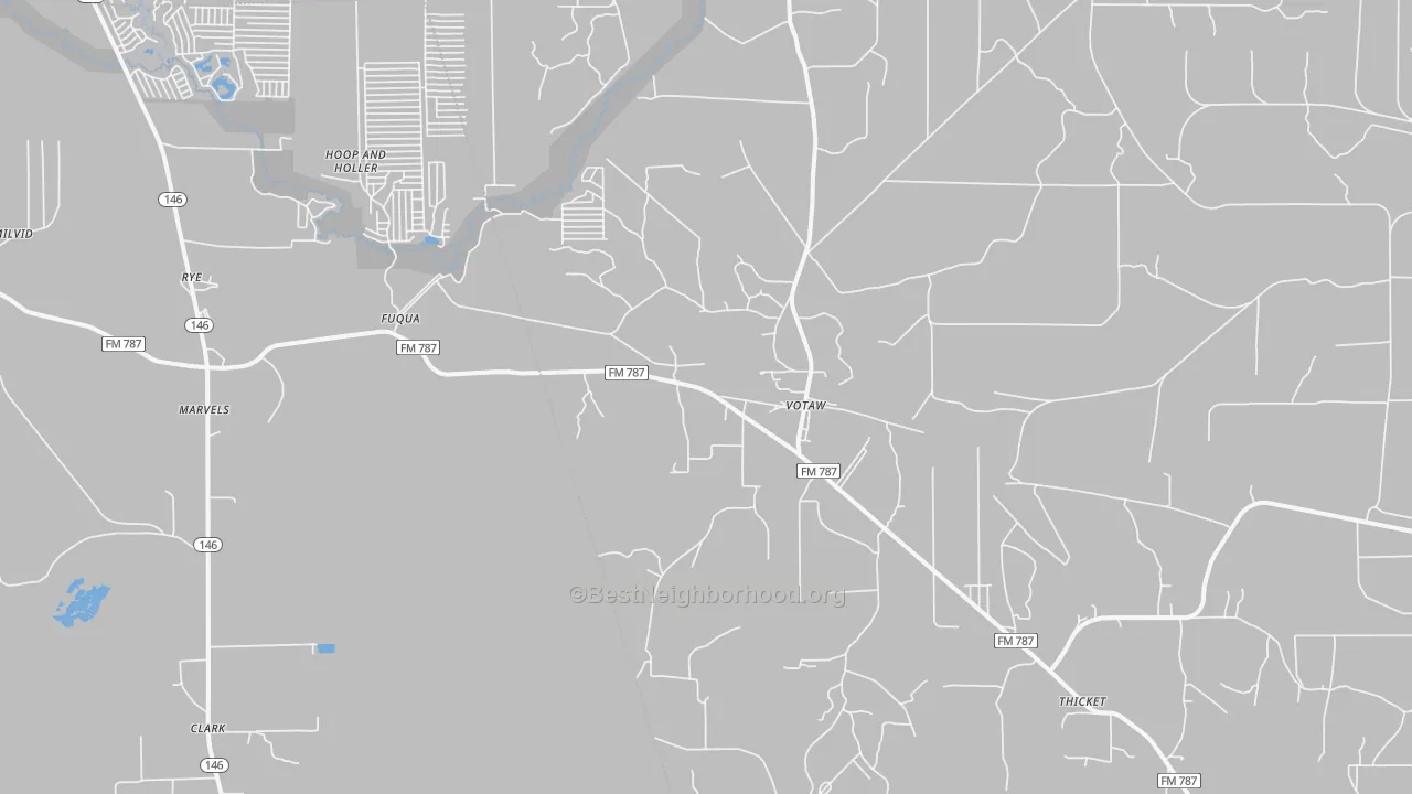 Transit Grade map of Votaw, TX