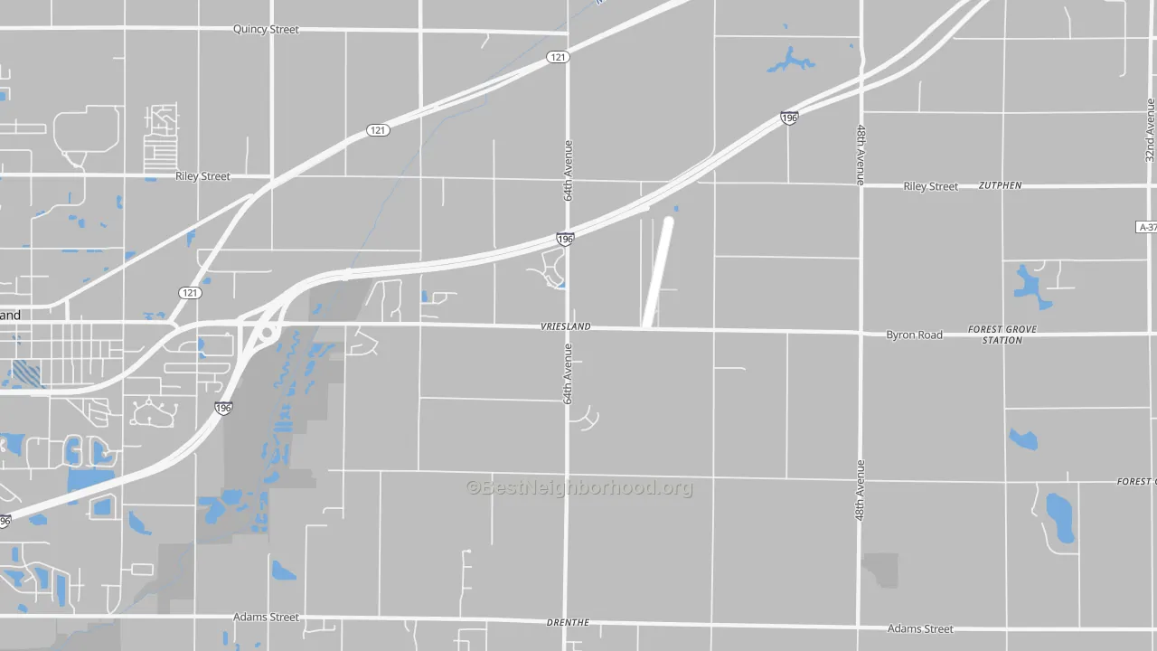 Transit Grade map of Vriesland, MI