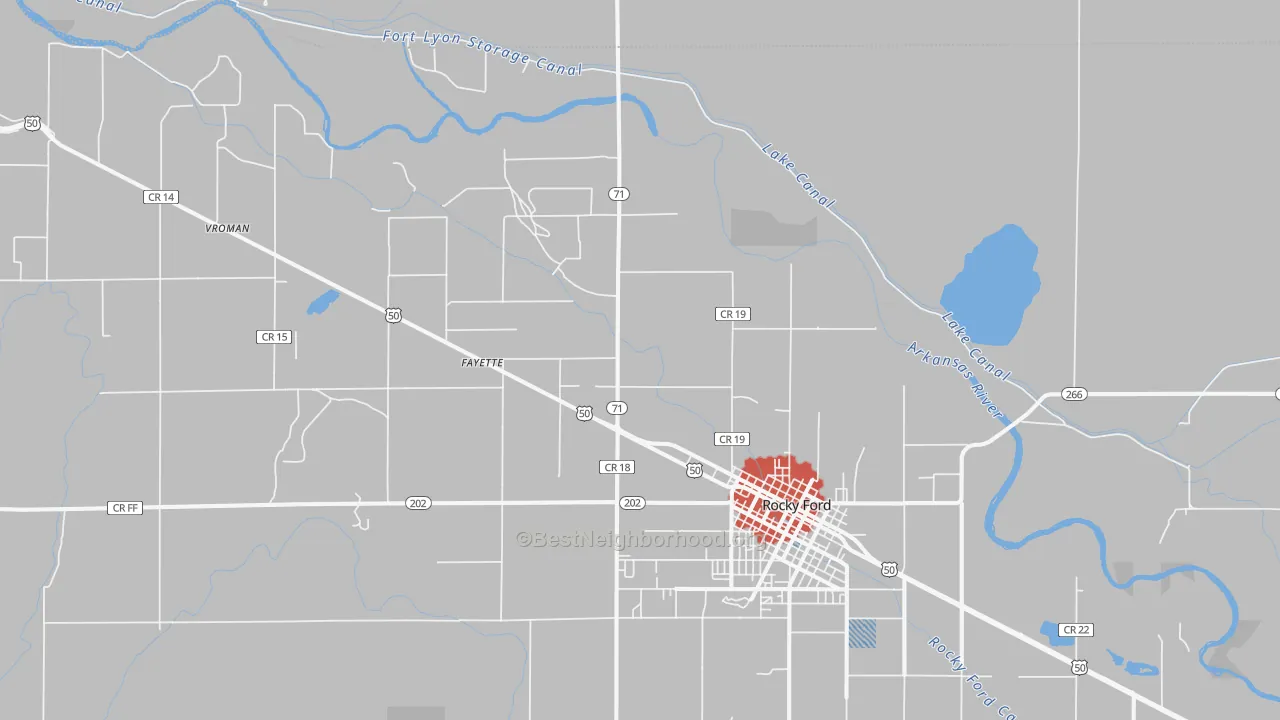 Transit Grade map of Vroman, CO