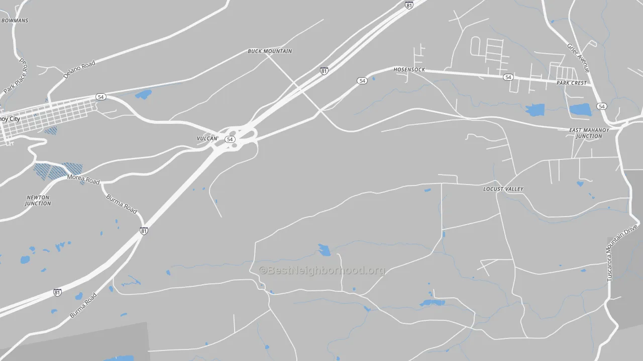 Transit Grade map of Vulcan, PA