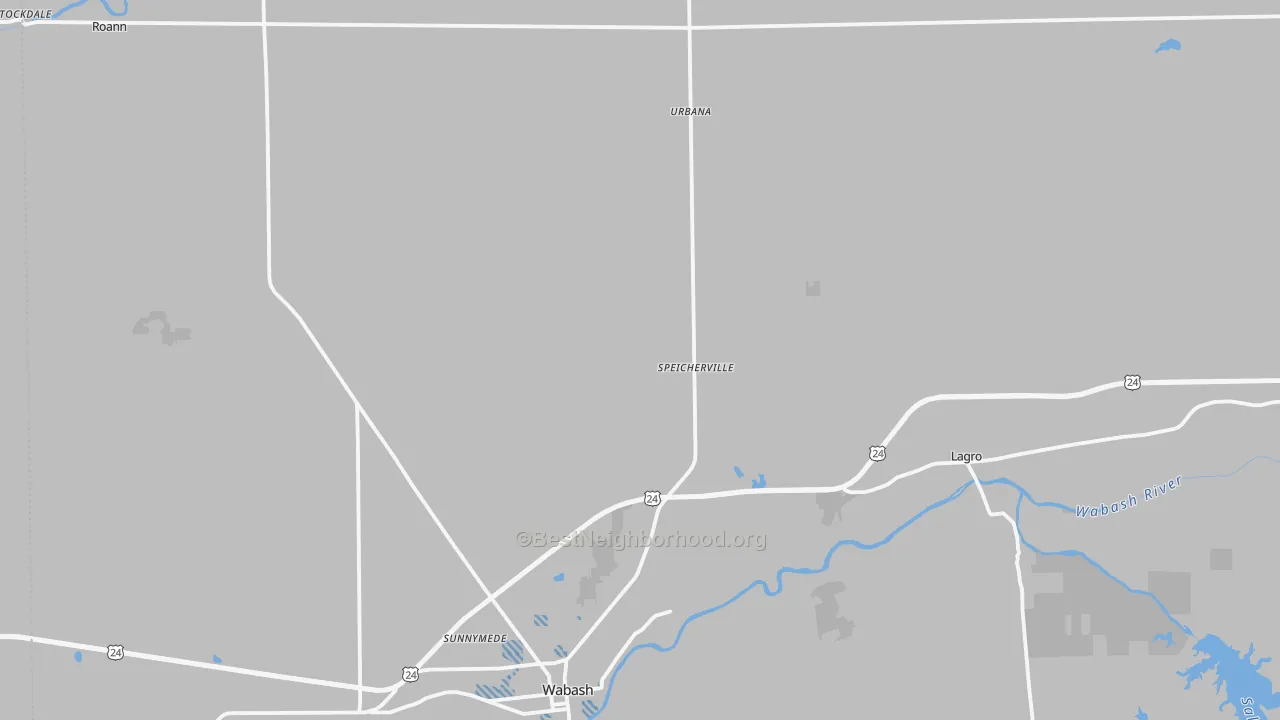 Transit Grade map of Wabash County, IN