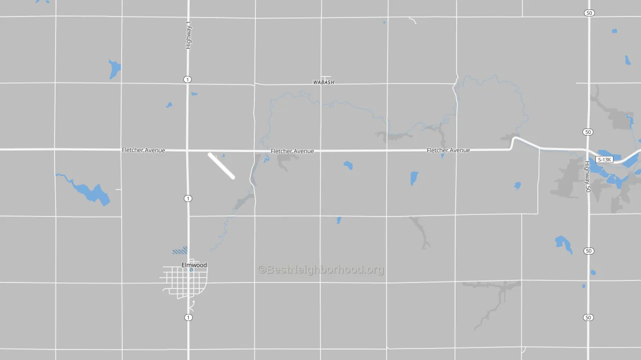 Transit Grade map of Wabash, NE