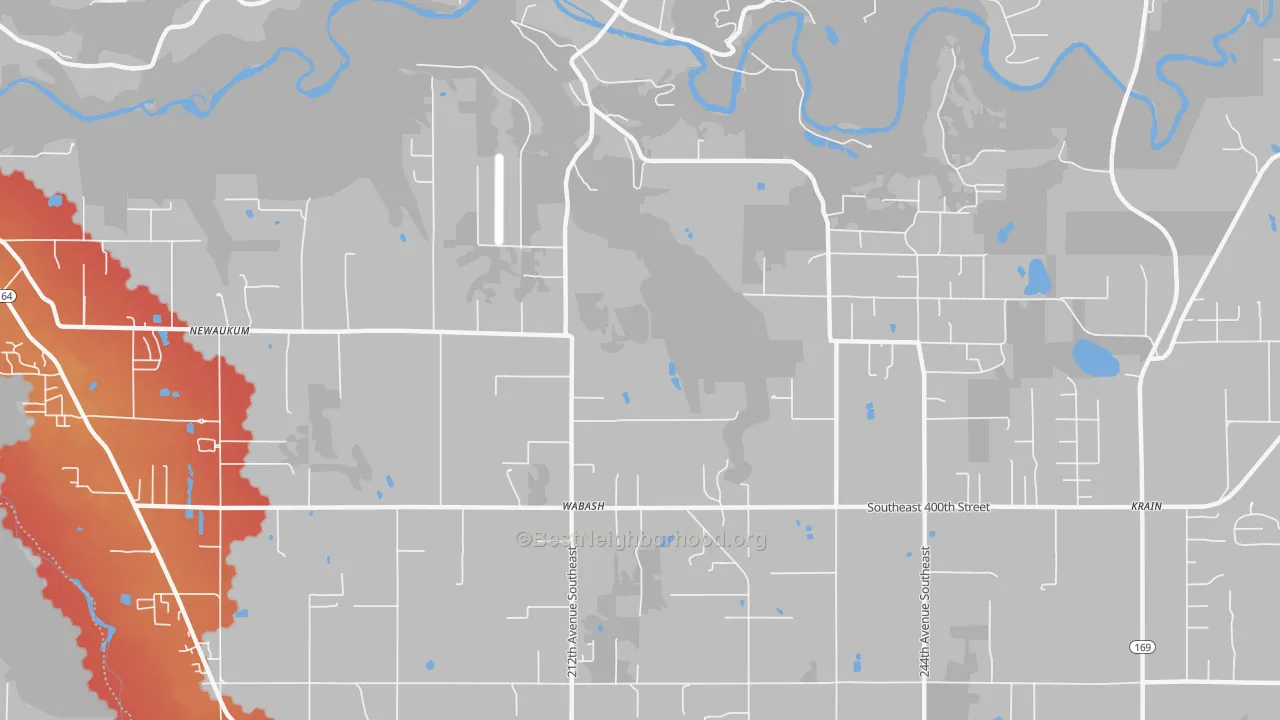 Transit Grade map of Wabash, WA