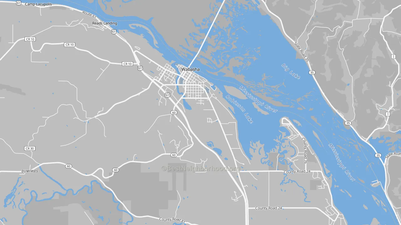 Transit Grade map of Wabasha, MN