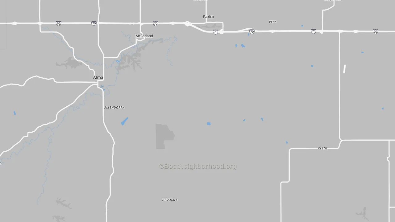 Transit Grade map of Wabaunsee County, KS