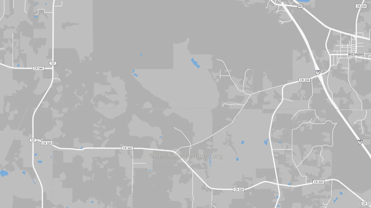Transit Grade map of Wacahoota, FL