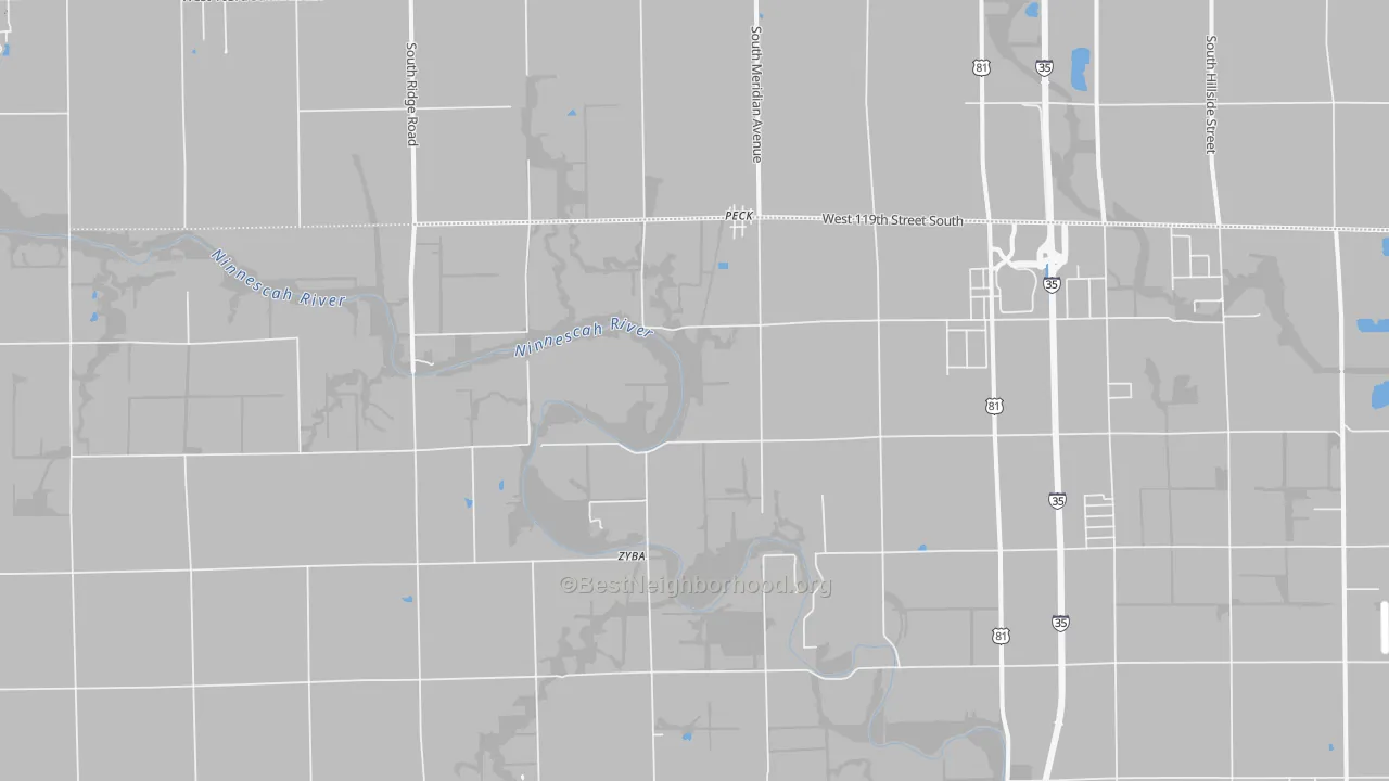 Transit Grade map of Waco, KS