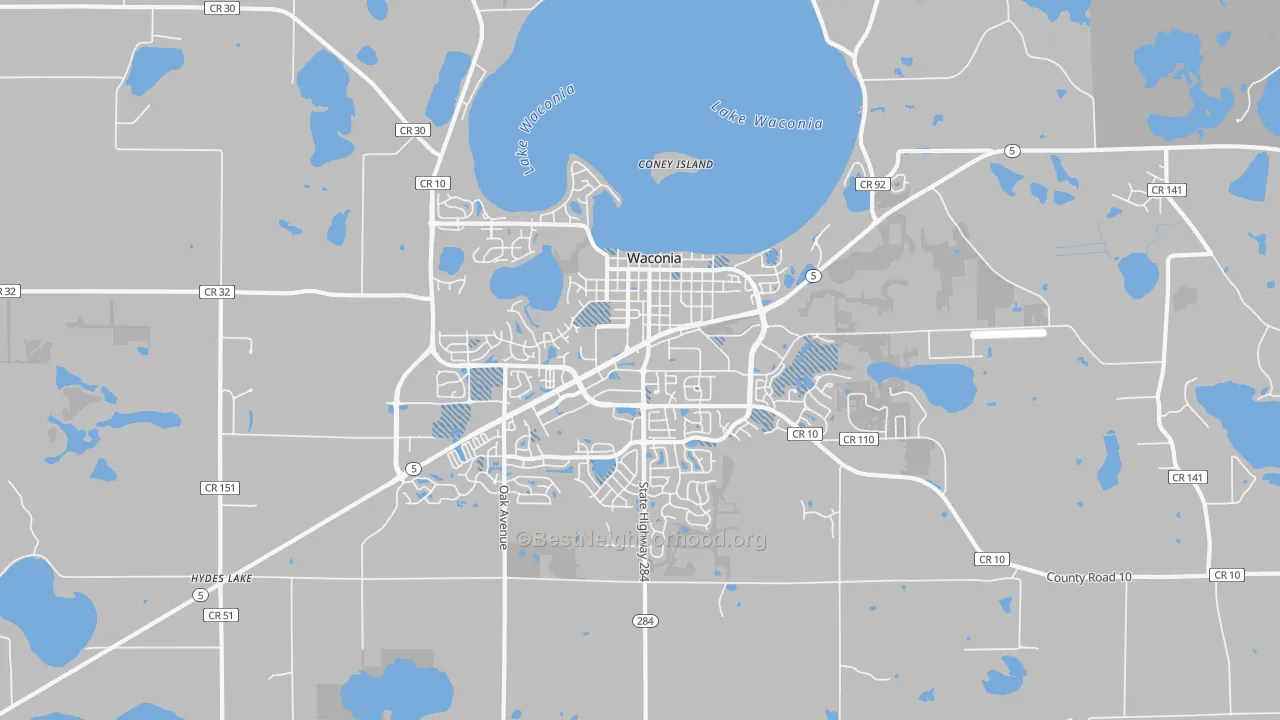 Transit Grade map of Waconia, MN