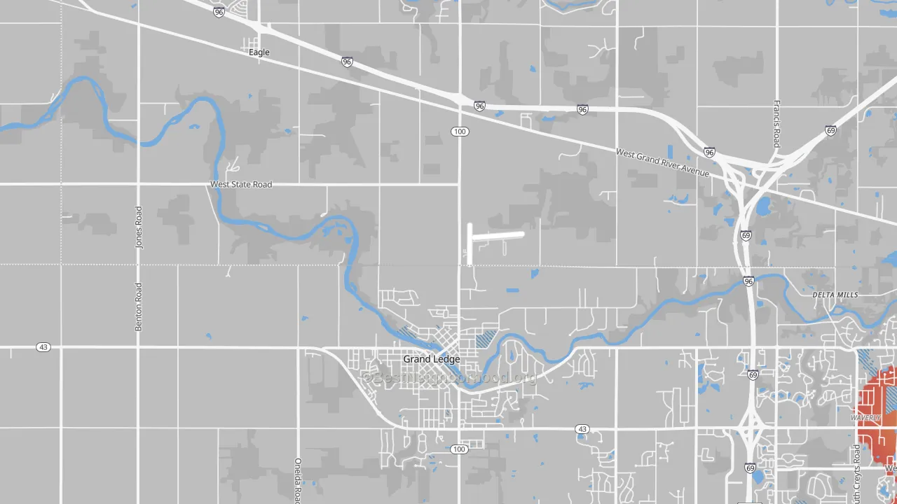 Transit Grade map of Wacousta, MI