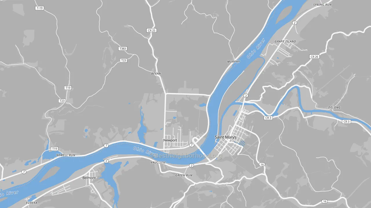 Transit Grade map of Wade, OH