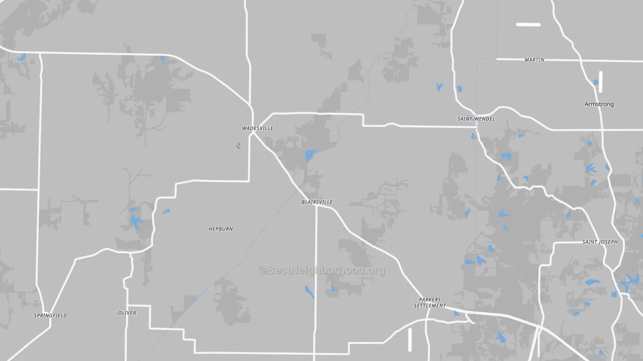 Transit Grade map of Wadesville, IN