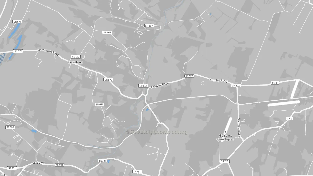 Transit Grade map of Wadesville, VA