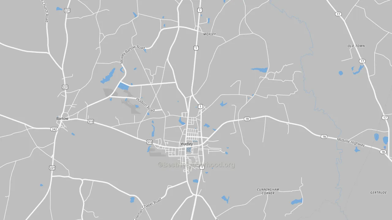 Transit Grade map of Wadley, GA