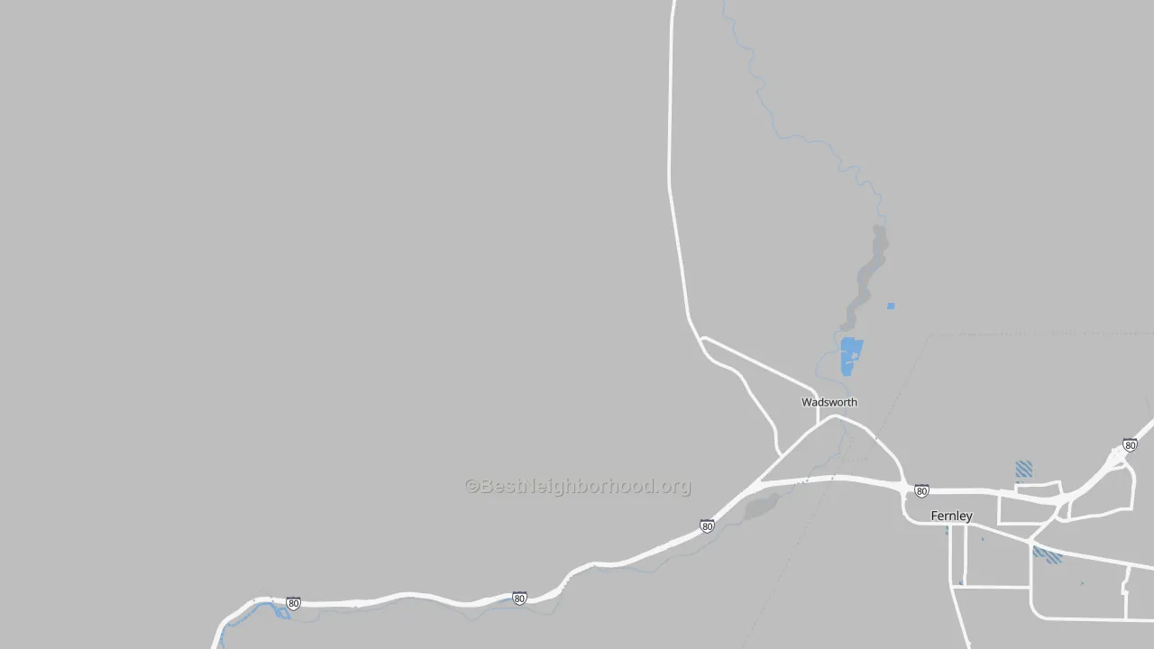 Transit Grade map of Wadsworth, NV