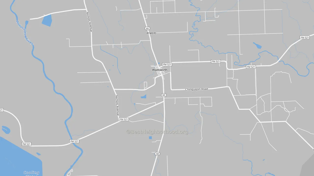 Transit Grade map of Wadsworth, TX
