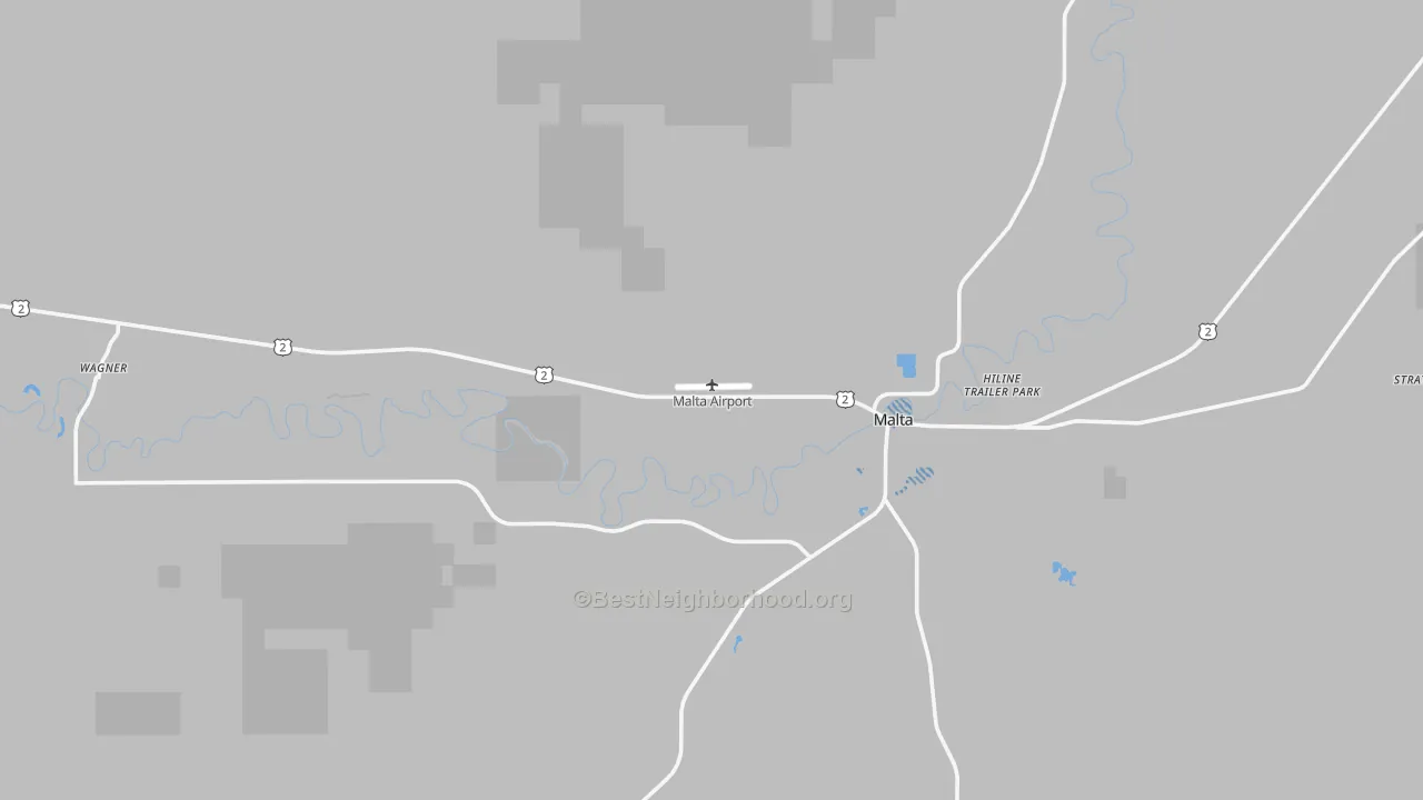 Transit Grade map of Wagner, MT