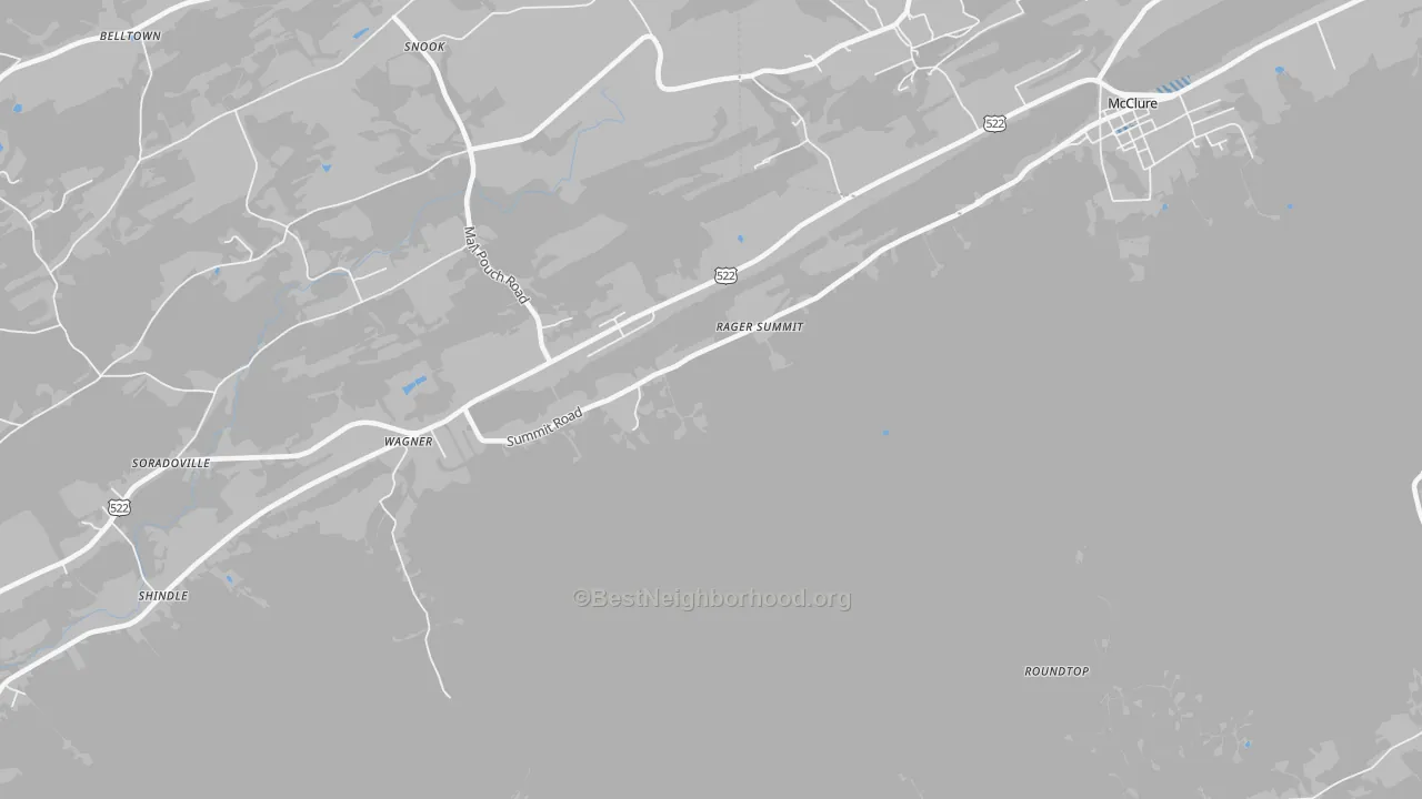 Transit Grade map of Wagner, PA