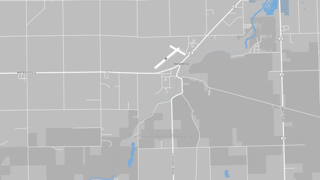 Transit Grade map of Wahjamega, MI