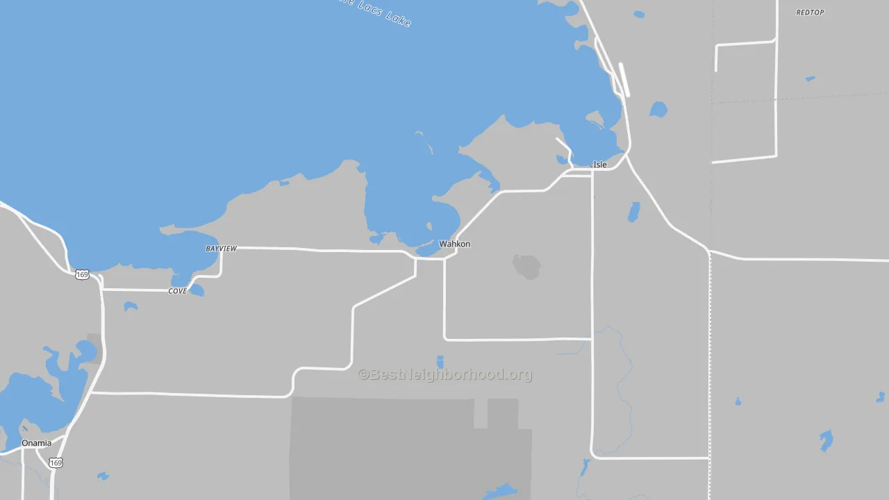 Transit Grade map of Wahkon, MN
