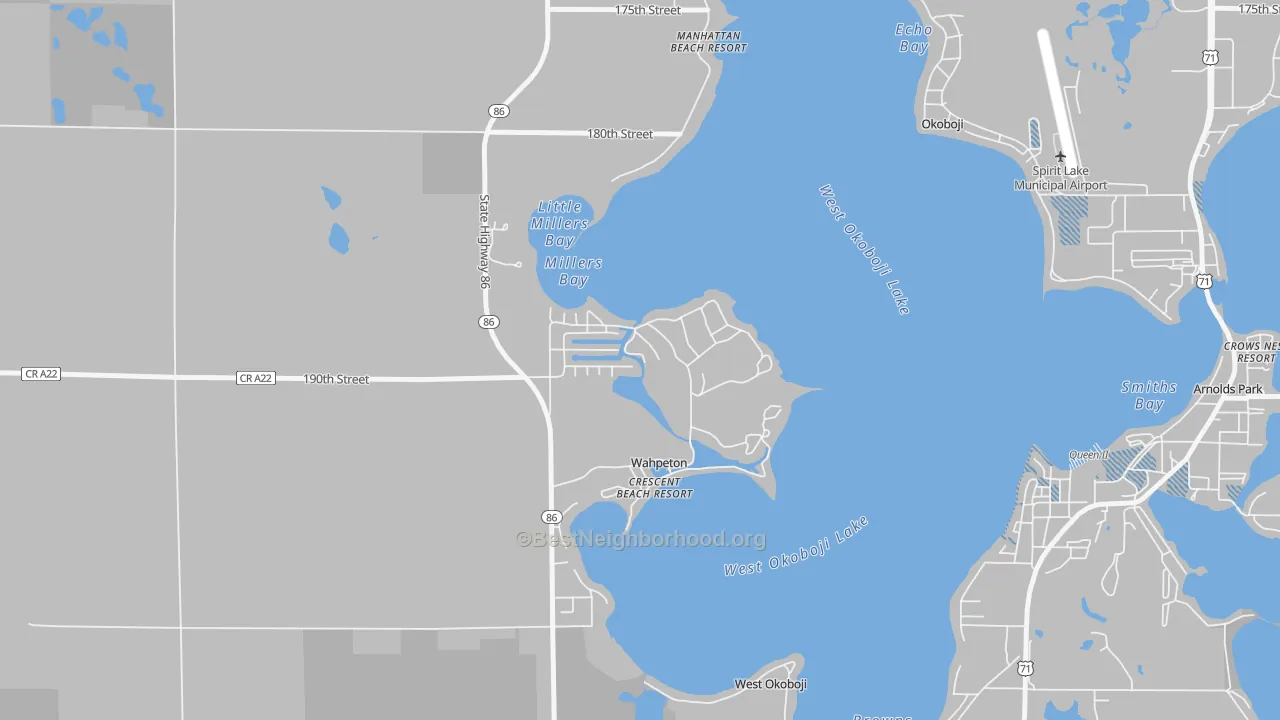 Transit Grade map of Wahpeton, IA