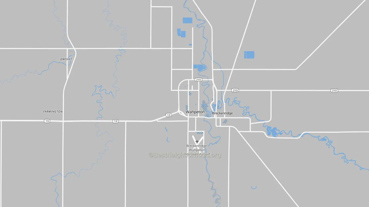Transit Grade map of Wahpeton, ND