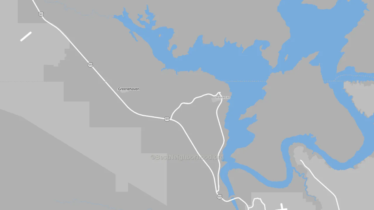 Transit Grade map of Wahweap, AZ