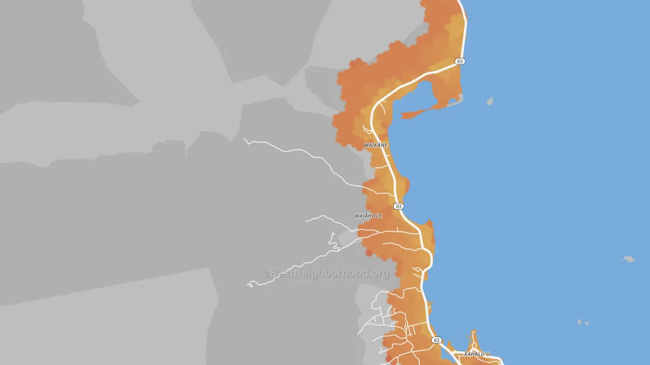Transit Grade map of Waikane, HI
