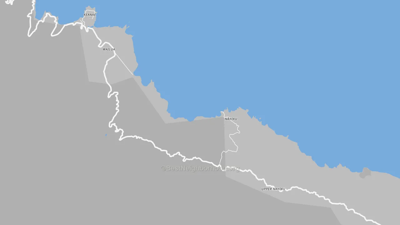 Transit Grade map of Wailua, HI