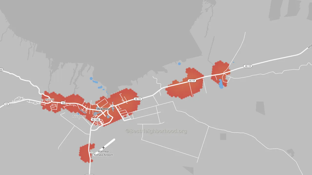 Transit Grade map of Waimea, HI
