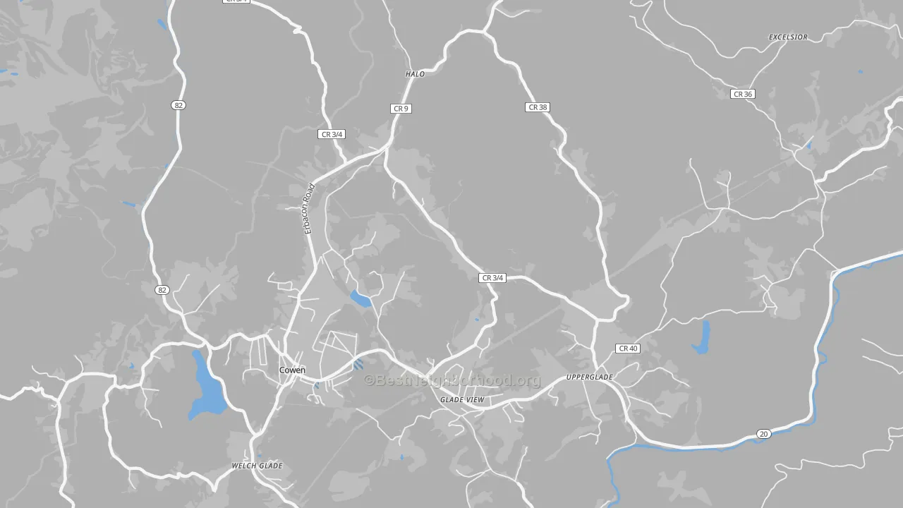Transit Grade map of Wainville, WV