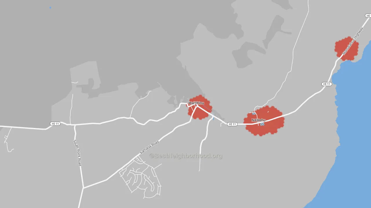 Transit Grade map of Waiohinu, HI