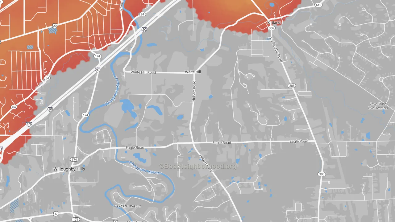 Transit Grade map of Waite Hill, OH