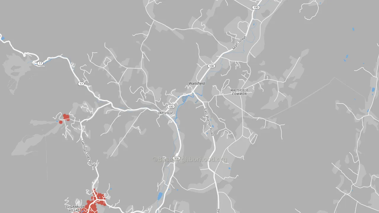 Transit Grade map of Waitsfield, VT