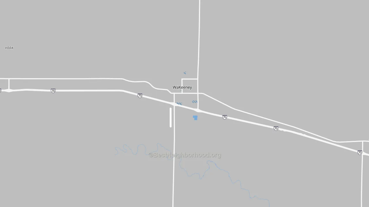 Transit Grade map of Wakeeney, KS