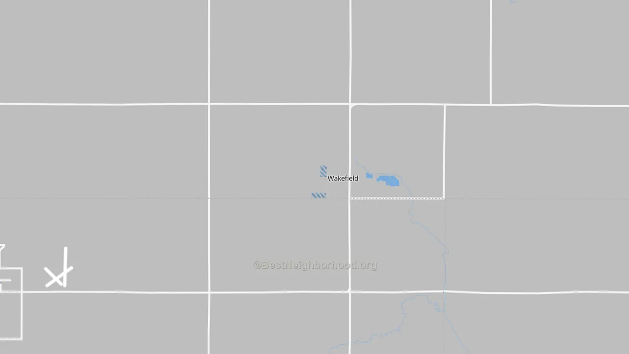 Transit Grade map of Wakefield, NE