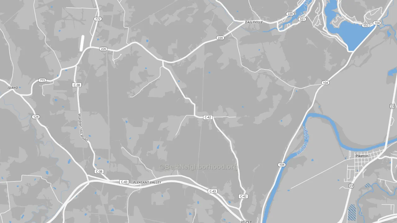 Transit Grade map of Wakefield, OH